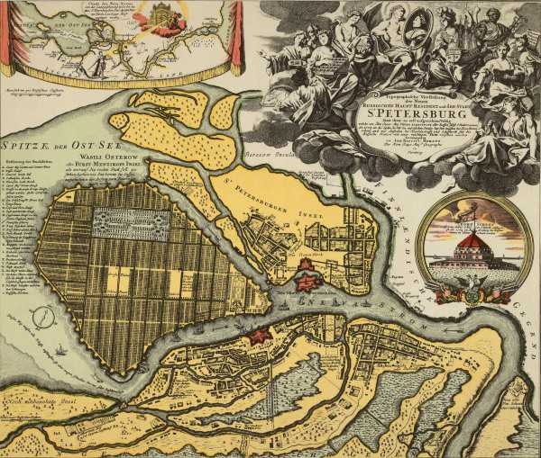 Plan of St. Petersburg from 