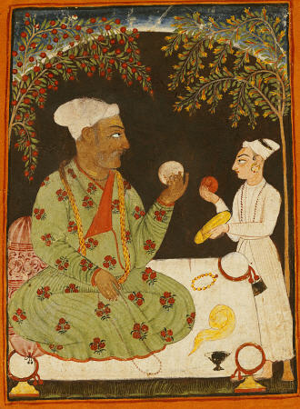 Portrait Of Raja Dhiraj Pal Of Basholi from 
