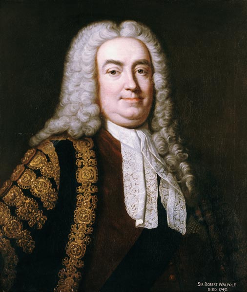 Portrait Of Sir Robert Walpole, 1st Earl Of Orford (1676-1745) from 