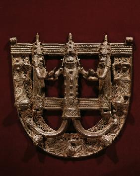 Platte, Oba, Benin, Nigeria / Bronze