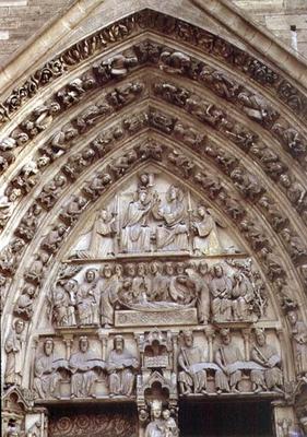 Portal of the Virgin, west facade, c.1155-c.1235 (photo) from 