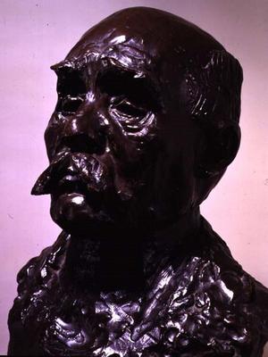 Portrait bust of George Clemenceau (1841-1929) by Auguste Rodin (1840-1917) (bronze) from 
