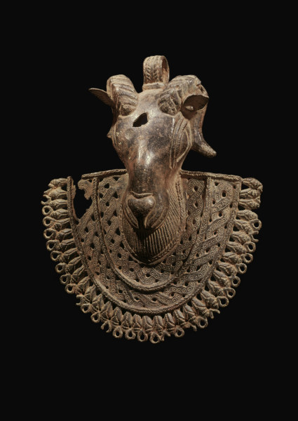 Ram mask / Benin / Bronze from 