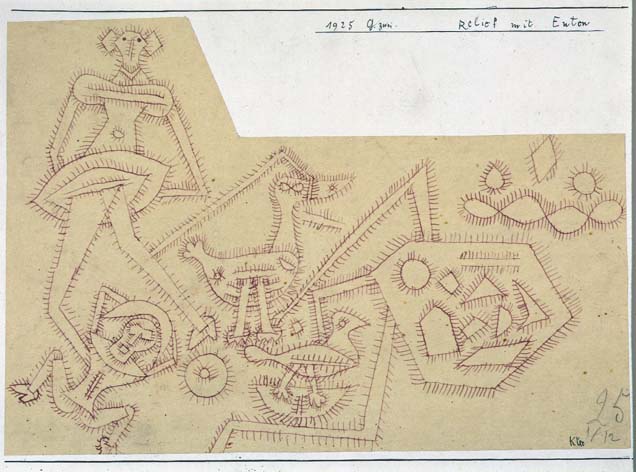 Relief with Ducks, 1925 (no 162) (pen on paper on cardboard)  from 