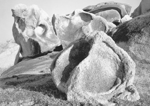 Rocks at Idar (b/w photo)  from 
