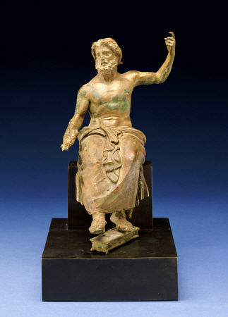 Roman Bronze Figure Of Zeus from 