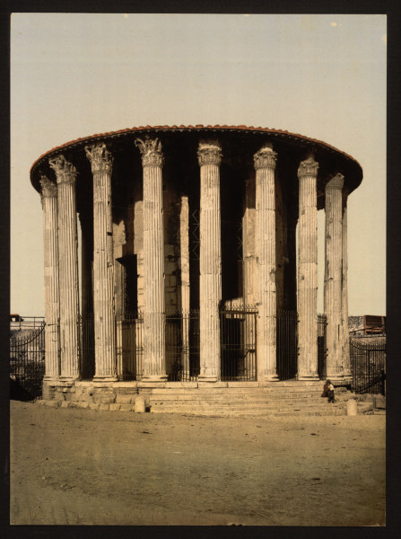 Italy, Rome, Temple of Hercules Victor from 