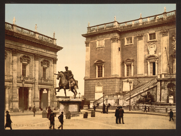 Italy, Rome, Capitol square from 