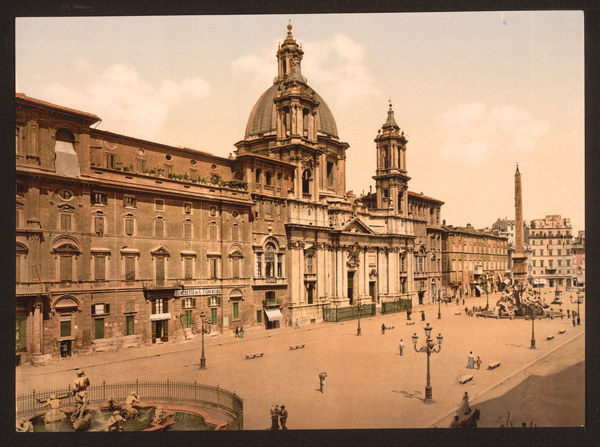 Italy, Rome, Piazza Navona from 