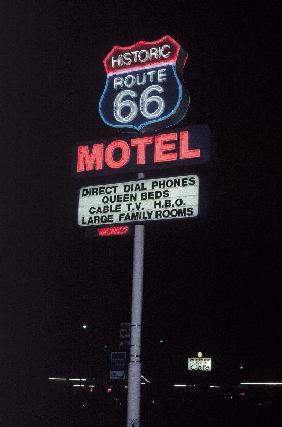 Route 66 which cross United States from Los Angeles to Chicago