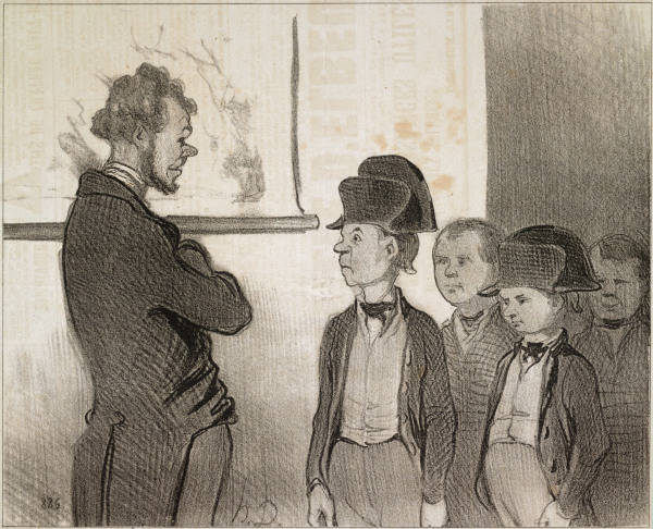 Schule, ...nouvel uniform / H.Daumier from 