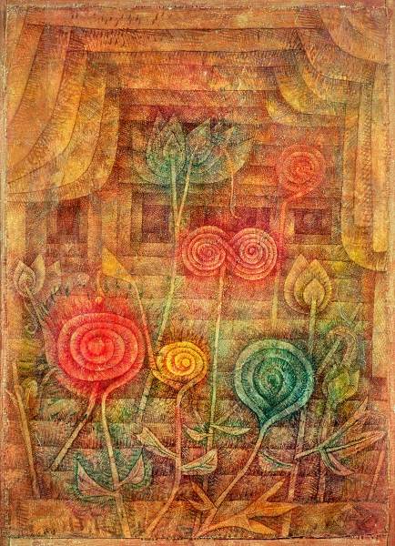 Spiral Flowers, 1926 (no 82) (w/c on primed gauze on wooden panel)  from 