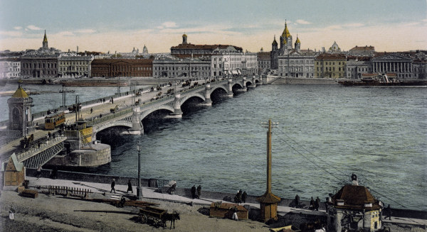 St Petersburg, Nikolaevsky Bridge from 