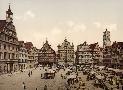 Stuttgart, Marktplatz um 1895