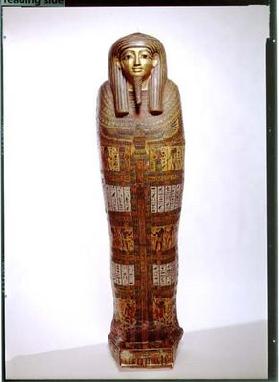 Sarcophagus of Nehemes Mentou, priest of Amon, Egyptian