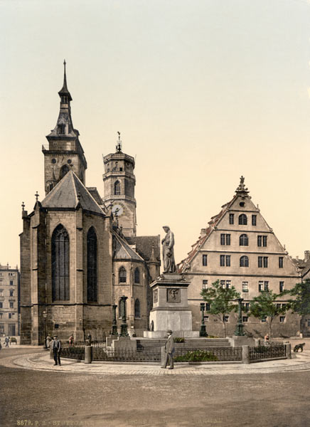 Stuttgart, Stiftskirche from 