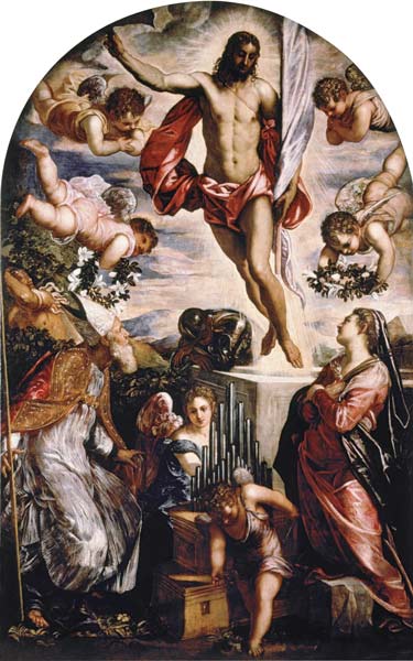 Tintoretto, Auferstehung Christi m.Hlgen from 