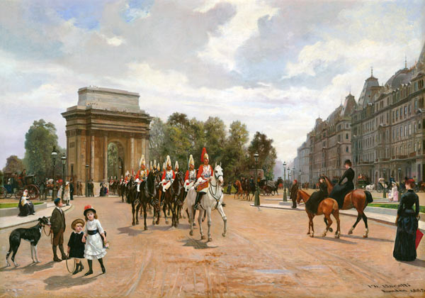 The Life Guards Passing Hyde Park Corner, London from 