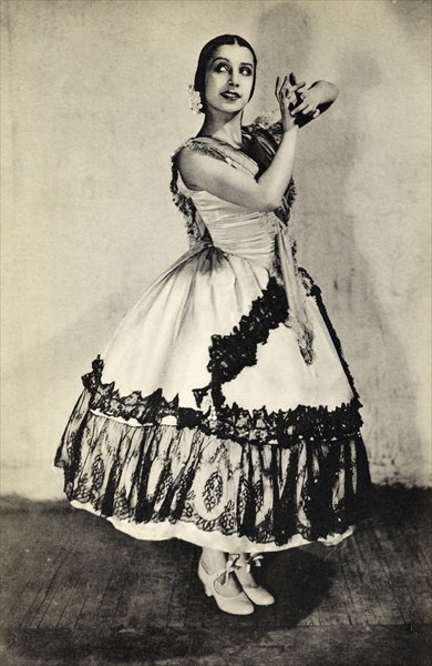 Tamara Toumanova, from ''Footnotes to the Ballet'', published 1938 (b/w photo)  from 