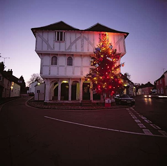 Thaxted Guildhall at Christmas time from 