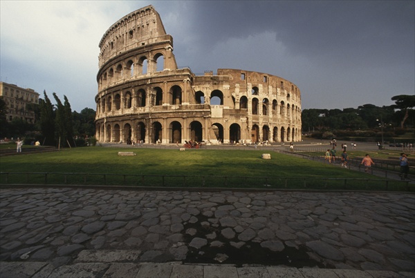 The Colosseum, built 70-80 AD (photo)  from 