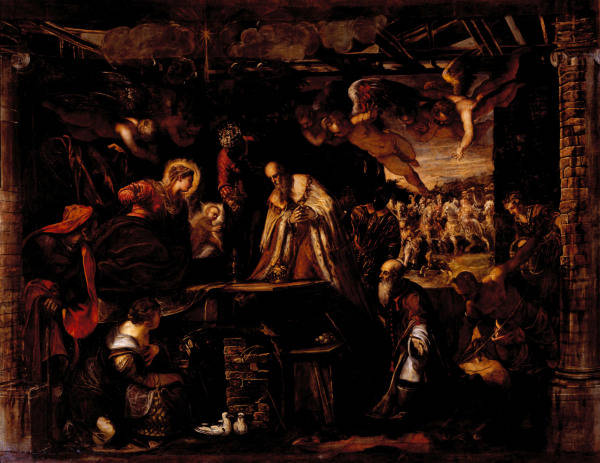 Tintoretto, Anbetung der Koenige from 