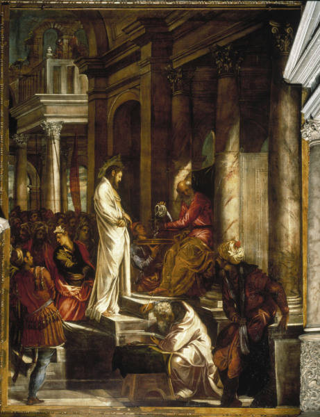 Tintoretto, Christus vor Pilatus from 