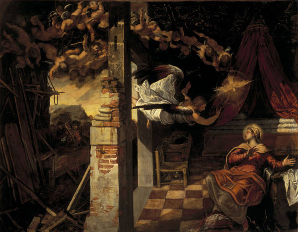 Tintoretto, Verkuendigung an Maria from 