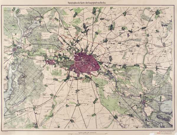 Topographische Karte d.Umgegend v.Berlin from 