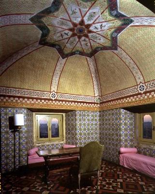 The 'Camera Turca' (Turkish Room) in the tower, 19th century (photo) from 
