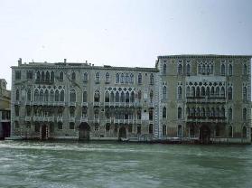 The Giustinian Palace and the Foscari Palace, on the Grand Canal, Venice, 15th century