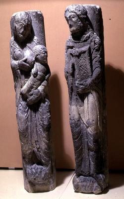 The Holy Family Column Statues (stone) from 