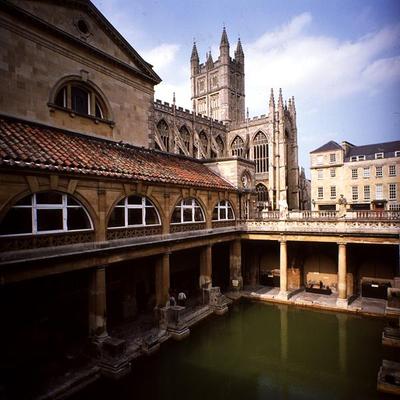 The Roman Baths, built 1st century AD to 4th century AD (photo) from 