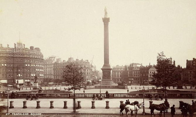 Trafalgar Square, London (sepia photo) from 