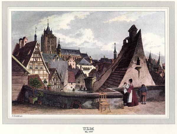 Ulm um 1840 / H. Schönfeld from 