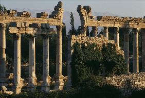 View of a colonnade (colour photo) 