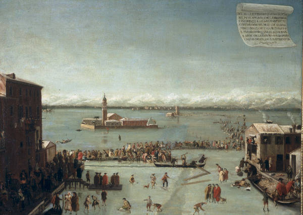Venedig, Lagune zugefroren / Gem.1788 from 