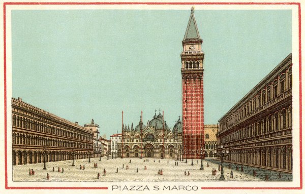 Venice, Piazza S.Marco, Colour litho. from 