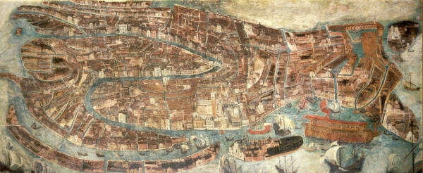 Venedig, Vogelschau, um 1600 from 