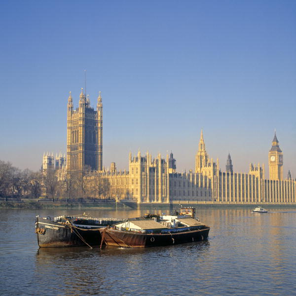 View of the Houses of Parliament, begun in 1836 (photo)  from 