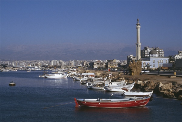 View of the port (colour photo)  from 