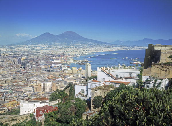 View over city and Bay of Naples (photo)  from 