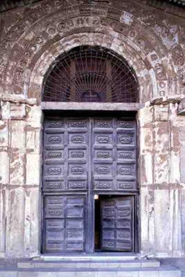 View of the door, 12th century (photo) from 