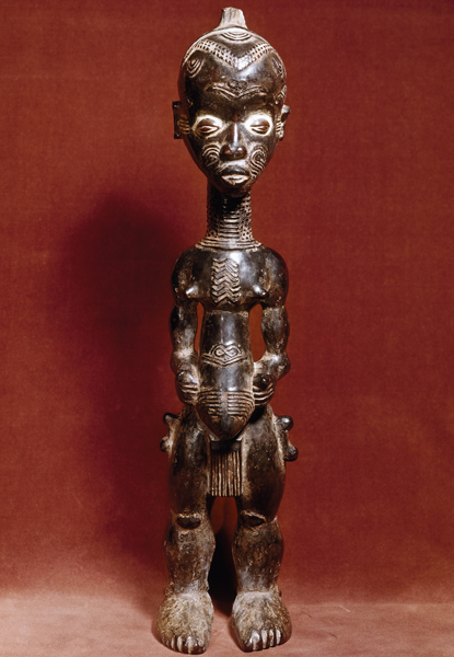Weibliche Figur, Luluwa, Kongo / Holz from 