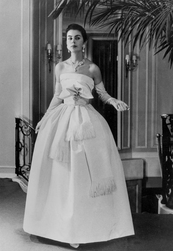 White evening dress by Dior from 