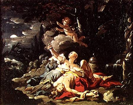 Pyramus and Thisbe from Noël Hallé