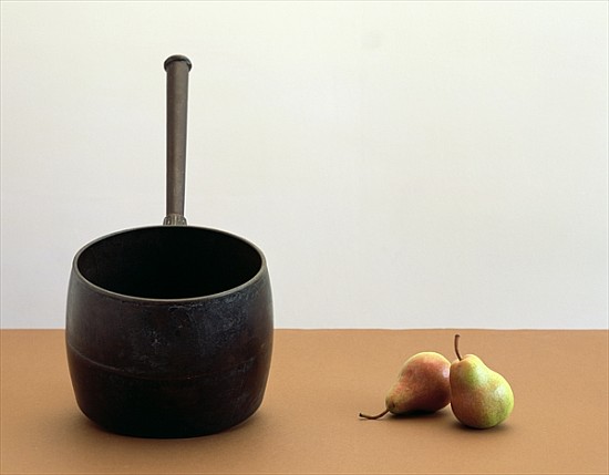 Pan & Two pears (after William Scott) 2005 (colour photo)  from Norman  Hollands