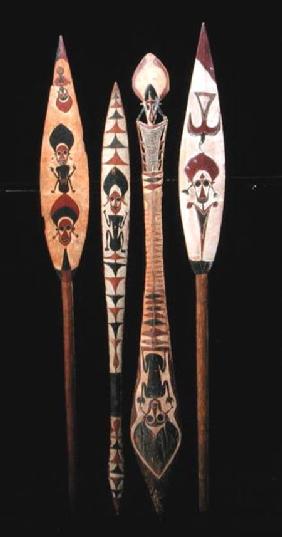 Canoe paddles from the Solomon Islands