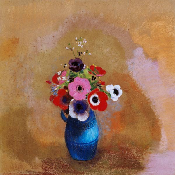 Bouquet of anemones (pastel) from Odilon Redon