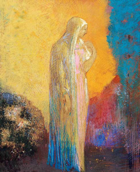 Standing Veiled Woman from Odilon Redon